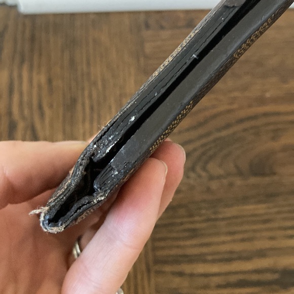 Louis Vuitton authentic vintage damier ebene bifold slim wallet - Picture 5 of 8